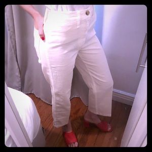 J. Crew | Canvas Straight Wide-leg Pants